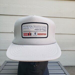 New Vintage Hay & Forage Industries Hesston Case Fiatagri Trucker Snapback Hat